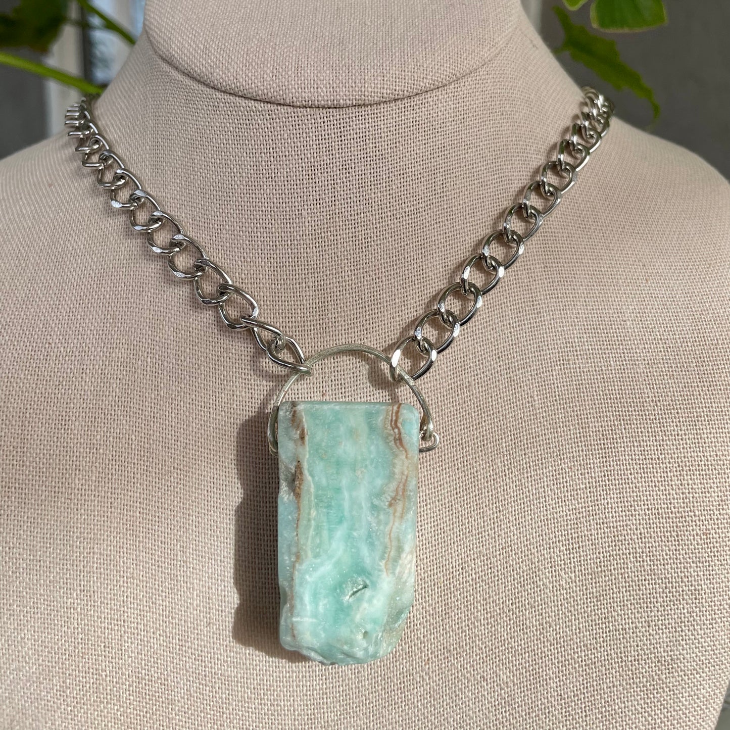 Caribbean Calcite Chunky Chain Necklace