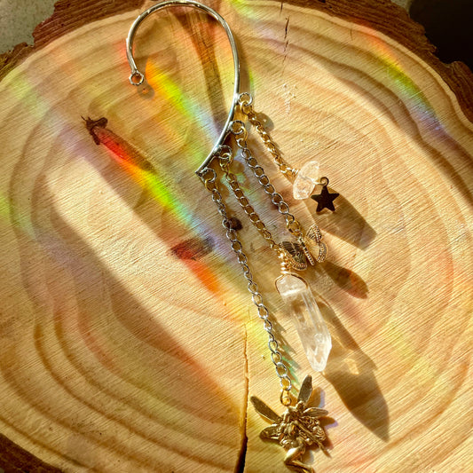 Clear Quartz Fae Ear Cuff