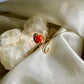 Carnelian Brass Adjustable Ring